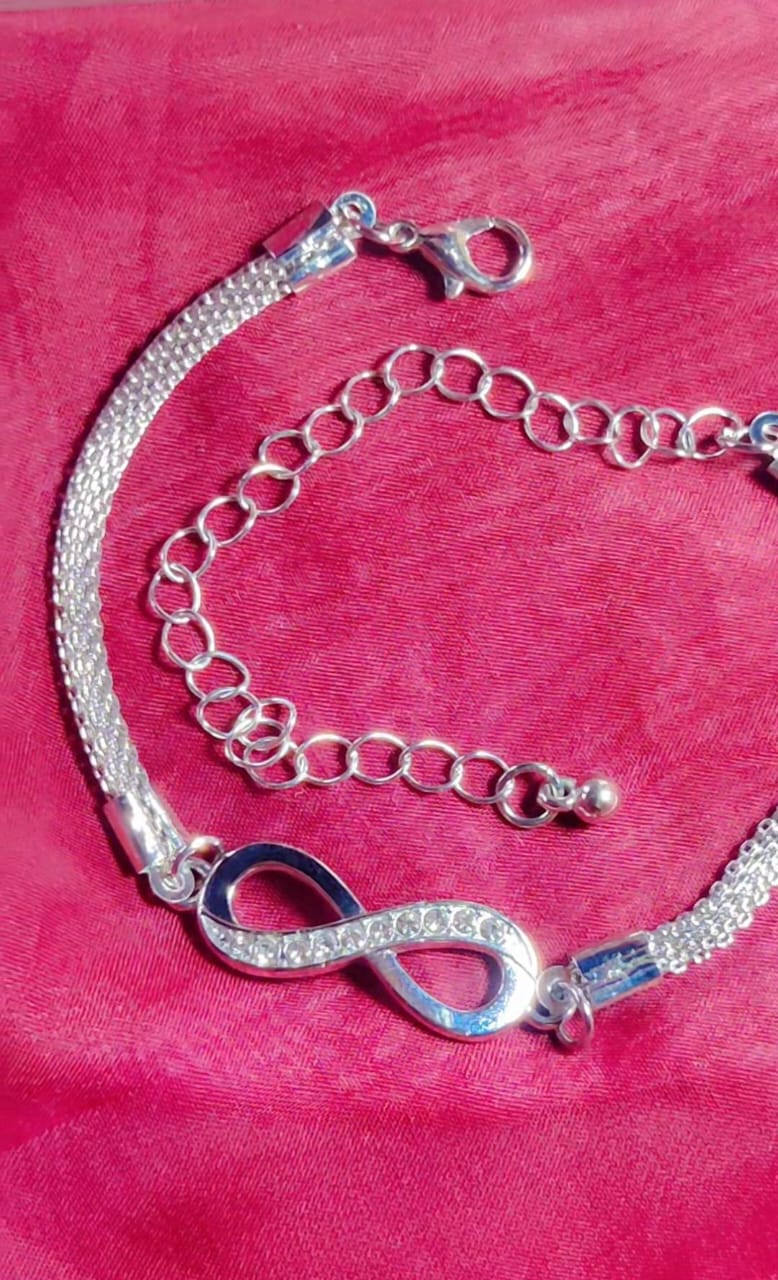 Infinite love stainless steel bracelate for Girls