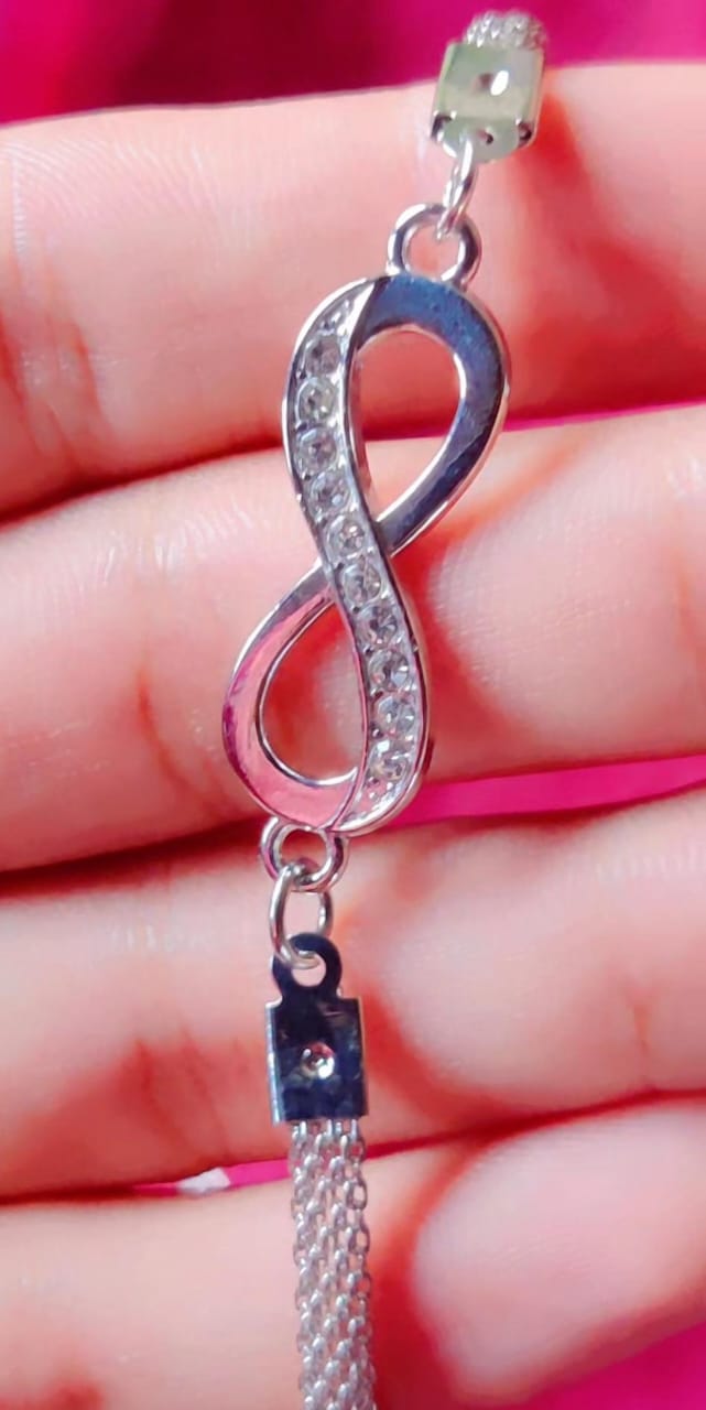 Infinite love stainless steel bracelate for Girls