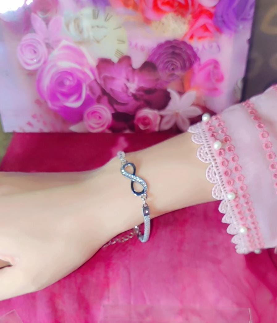 Infinite love stainless steel bracelate for Girls