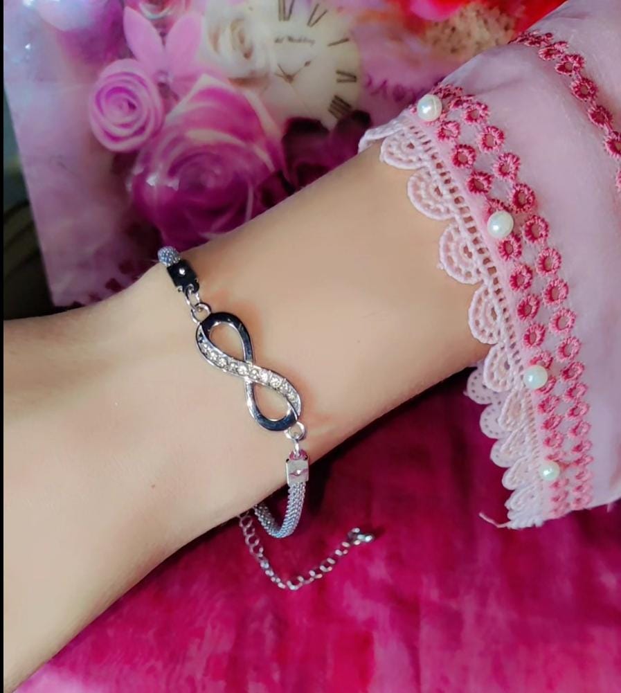 Infinite love stainless steel bracelate for Girls